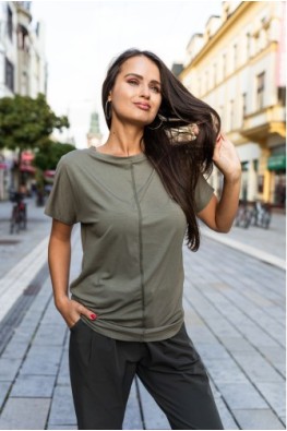 Triko Asymetrie Khaki