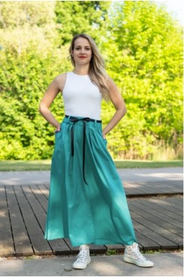 MAXI SUKNĚ LAURA tyrkys