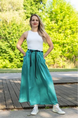 MAXI SUKNĚ LAURA tyrkys