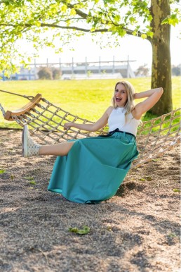 MAXI SUKNĚ LAURA tyrkys