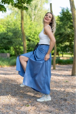 MAXI SUKNĚ LAURA chrpová modrá