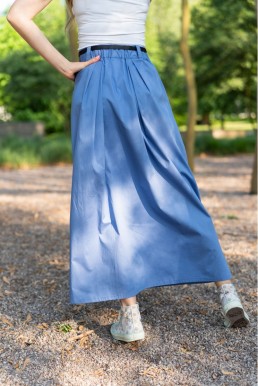 MAXI SUKNĚ LAURA chrpová modrá