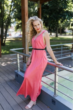 MAXI ŠATY ROSE sorbet