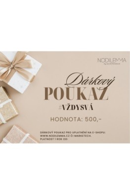 Dárkový poukaz 500,- (elektronicky)