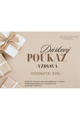 Dárkový poukaz 500,- (elektronicky)