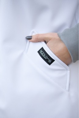 Softshell parka KIRA bílošedá - IKONICKÁ parka