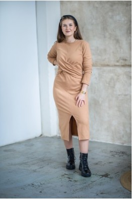 Šaty Nela FLEECE BEIGE