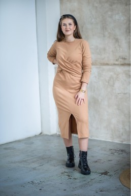 Šaty Nela FLEECE BEIGE