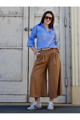 Culotte kalhoty Pařížanky karamel