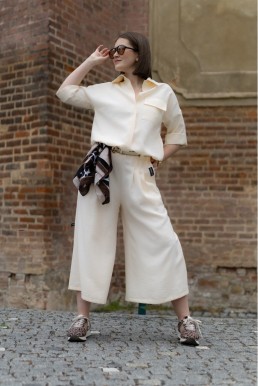 Culotte kalhoty Pařížanky VANILLA - LIMITKA