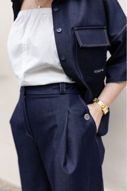 Crop košile/kabátek DENIM