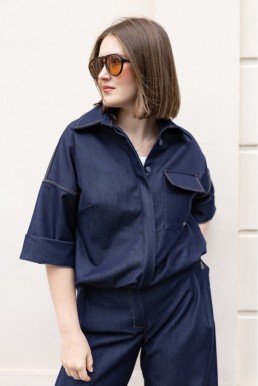 Crop košile/kabátek DENIM