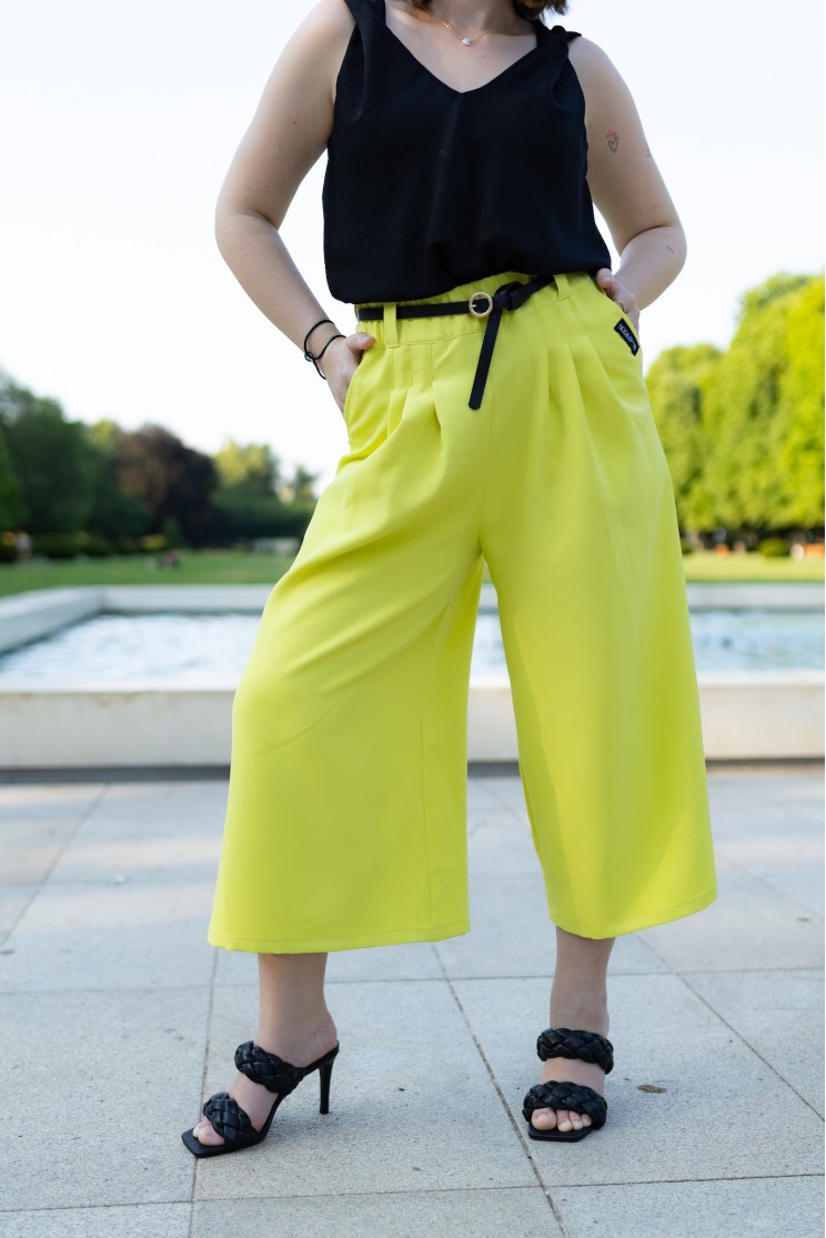Culotte kalhoty Pařížanky - Neon