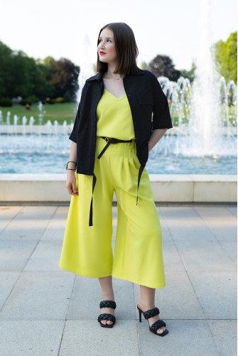 Culotte kalhoty Pařížanky - Neon