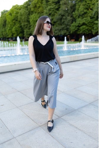 Culotte kalhoty Pařížanky Grey