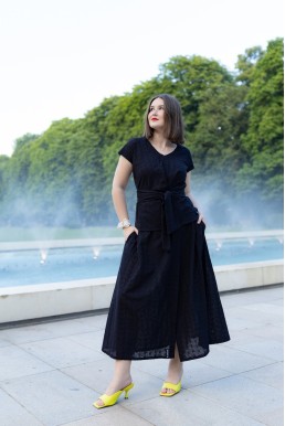 Zavinovací sukně ZARA Madeira black