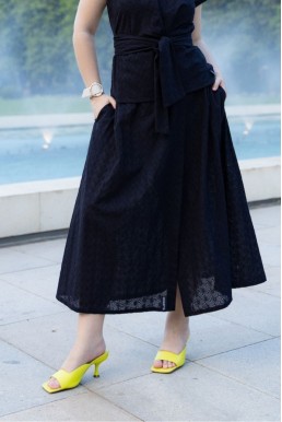 Zavinovací sukně ZARA Madeira black