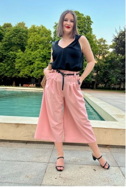 Culotte kalhoty Pařížanky PINK