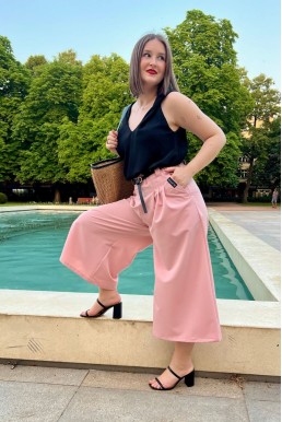 Culotte kalhoty Pařížanky PINK