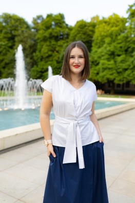 Zavinovací TOP/halenka ZARA Perleťová