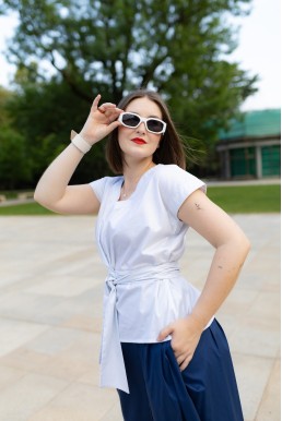 Zavinovací TOP/halenka ZARA Perleťová
