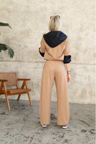 CROP kabátek/košile DOLCE Camel