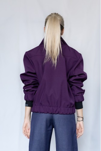 Softshellový bomber CHILL JACKET švestkový | NODILEMMA