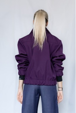 Softshellový bomber CHILL JACKET švestkový | NODILEMMA