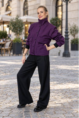 Softshellový bomber CHILL JACKET švestkový | NODILEMMA
