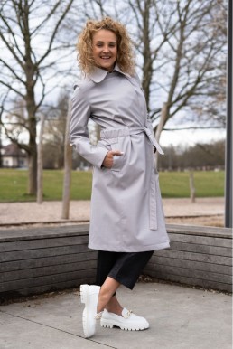 TRENČKOT CATERIN softshell sv. šedá