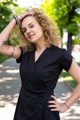 Zavinovací maxi šaty Franceska black